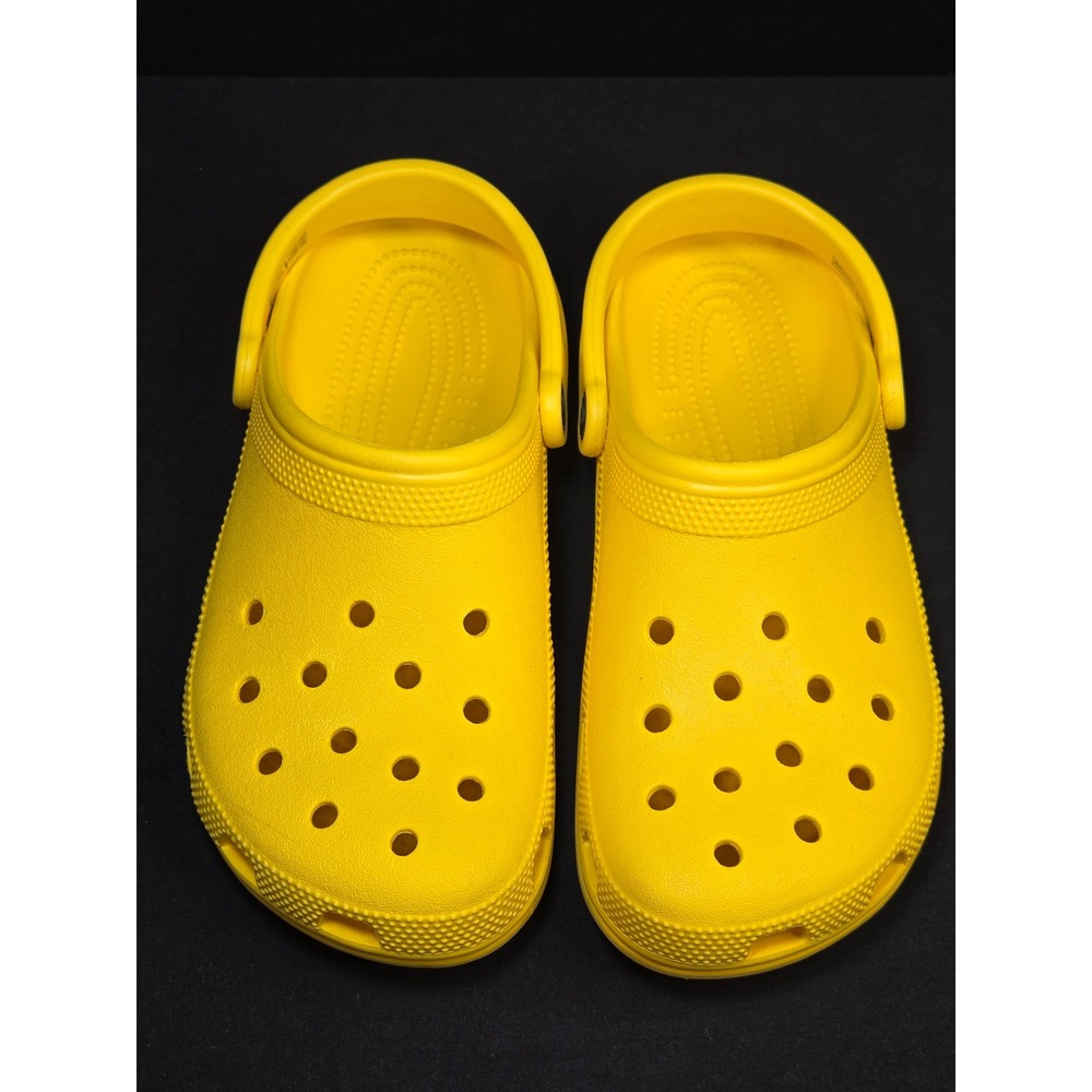 Crocs Classic Clogs Yellow Slip On Water Shoes Mens 7 Womens 9 10001-7C1